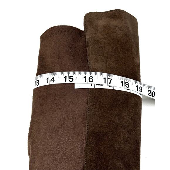Lucky Brand Calypso Over The Knee Boots Brown/Taupe Suede Womens 7.5M New $139 - Picture 6 of 10